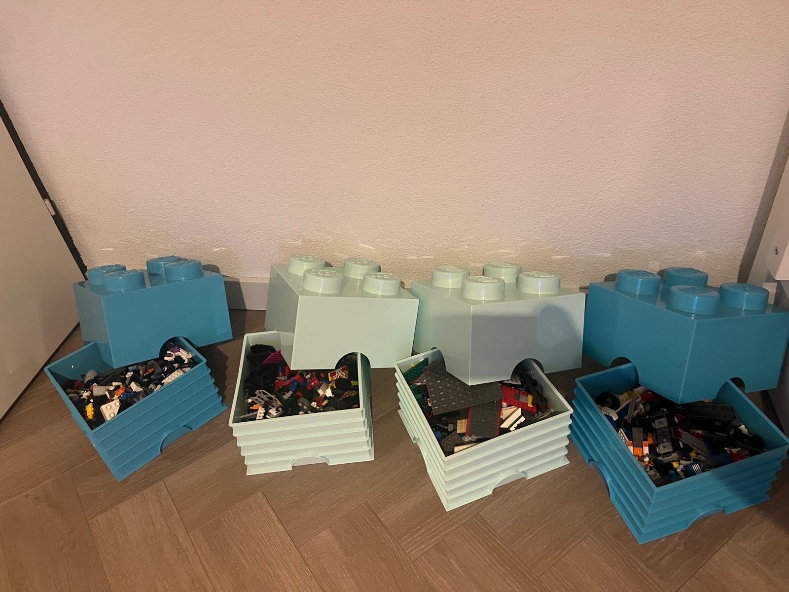 8 kg LEGO met opbergers, Ophalen, Gebruikt