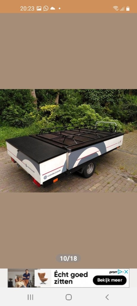 Combi-Camp vouwwagen met gastencabine en keuken, Ophalen, Combi-Camp, Aanwezig, Tot en met 5