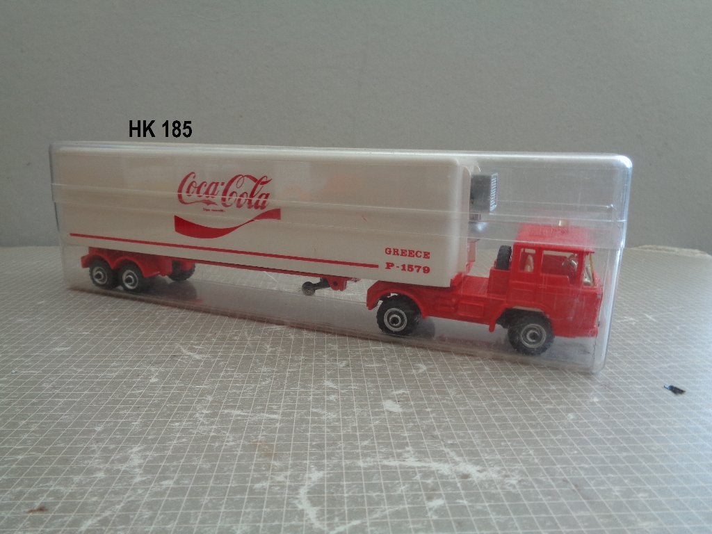 play truck huiftrailer cocacola, Verzenden, Zo goed als nieuw, Bus of Vrachtwagen