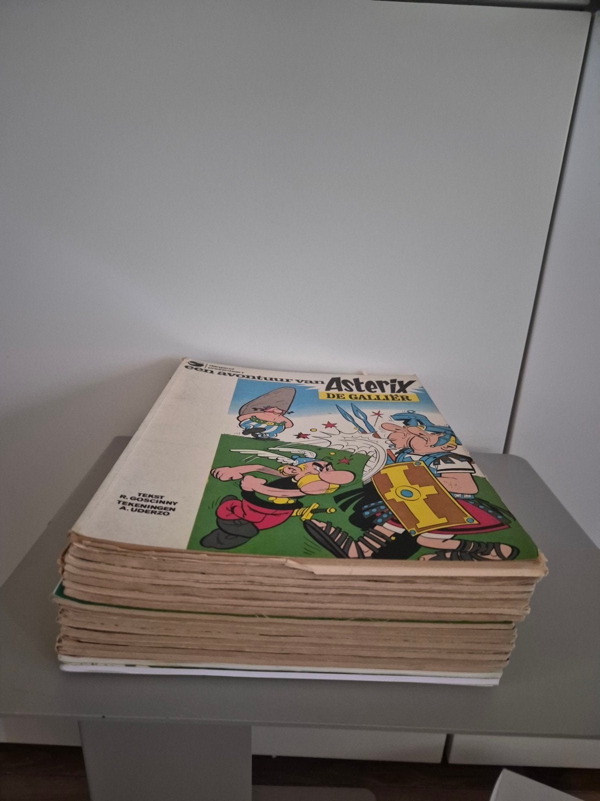 stapel Asterix stripboeken verschillende edities., Ophalen of Verzenden, Gelezen