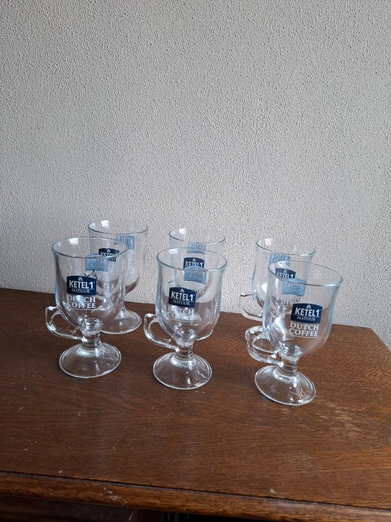 Glazen koffieglazen, Verzamelen, Glas en Borrelglaasjes, Ophalen of Verzenden, Zo goed als nieuw, Overige typen