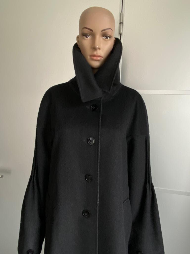 K12 maat L=42/44 lams-wollen jas winterjas wol zwart winter, Yell, Zwart, Maat 42/44 (L), Ophalen of Verzenden