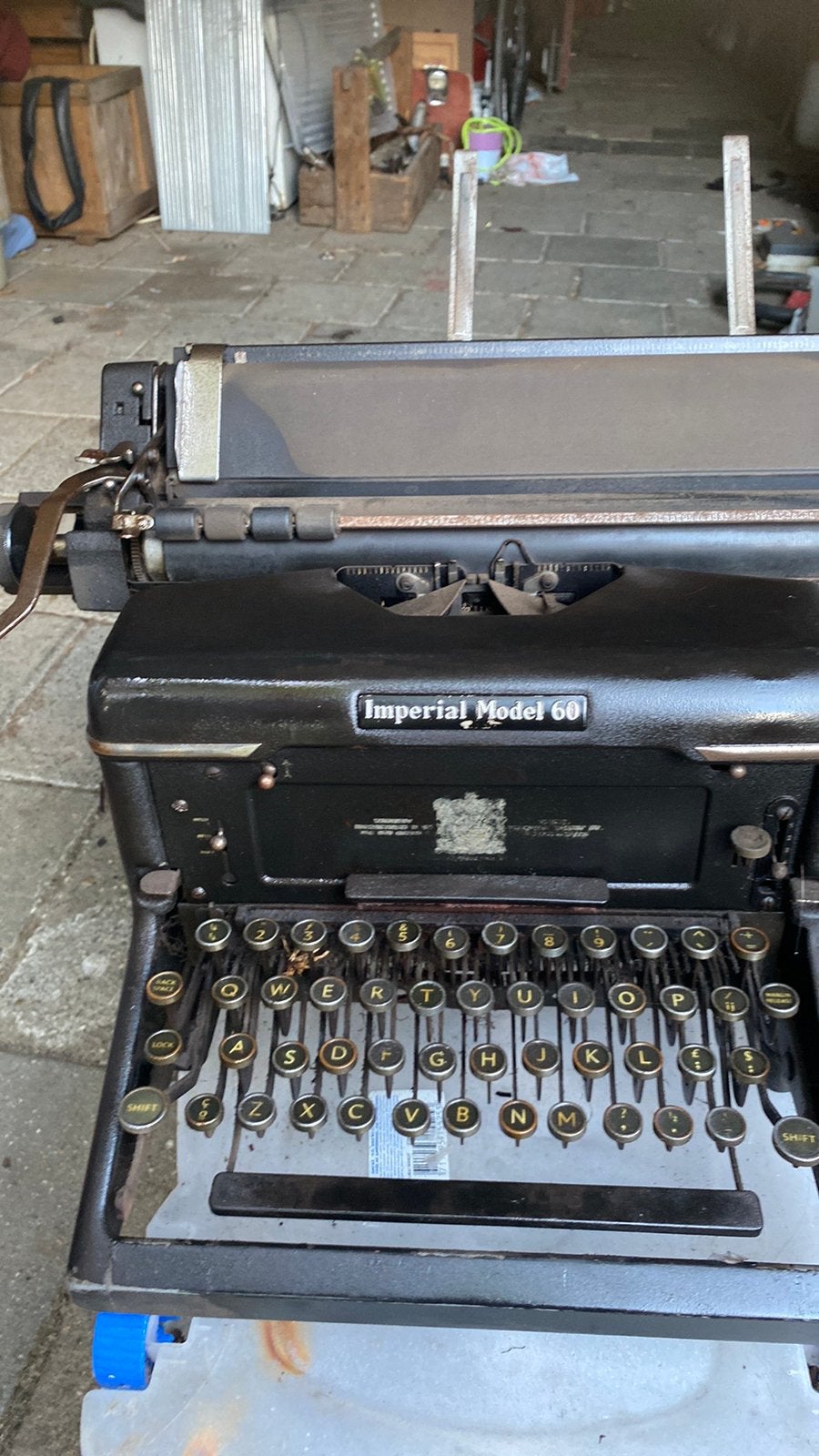 Antieke type machine, Ophalen of Verzenden, Zo goed als nieuw