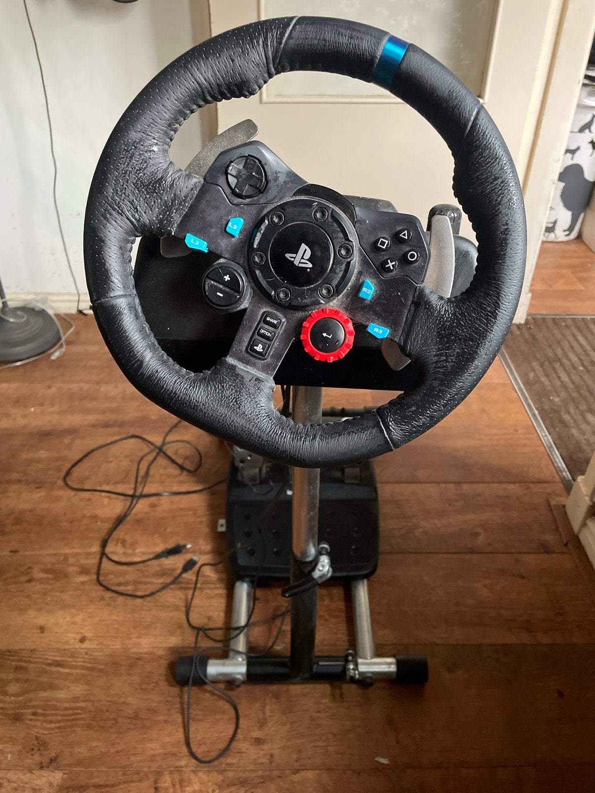 Logitech G29 racestuur met pedalen en Wheel Stand Pro, Ophalen, Racestuur, Gebruikt, Force feedback