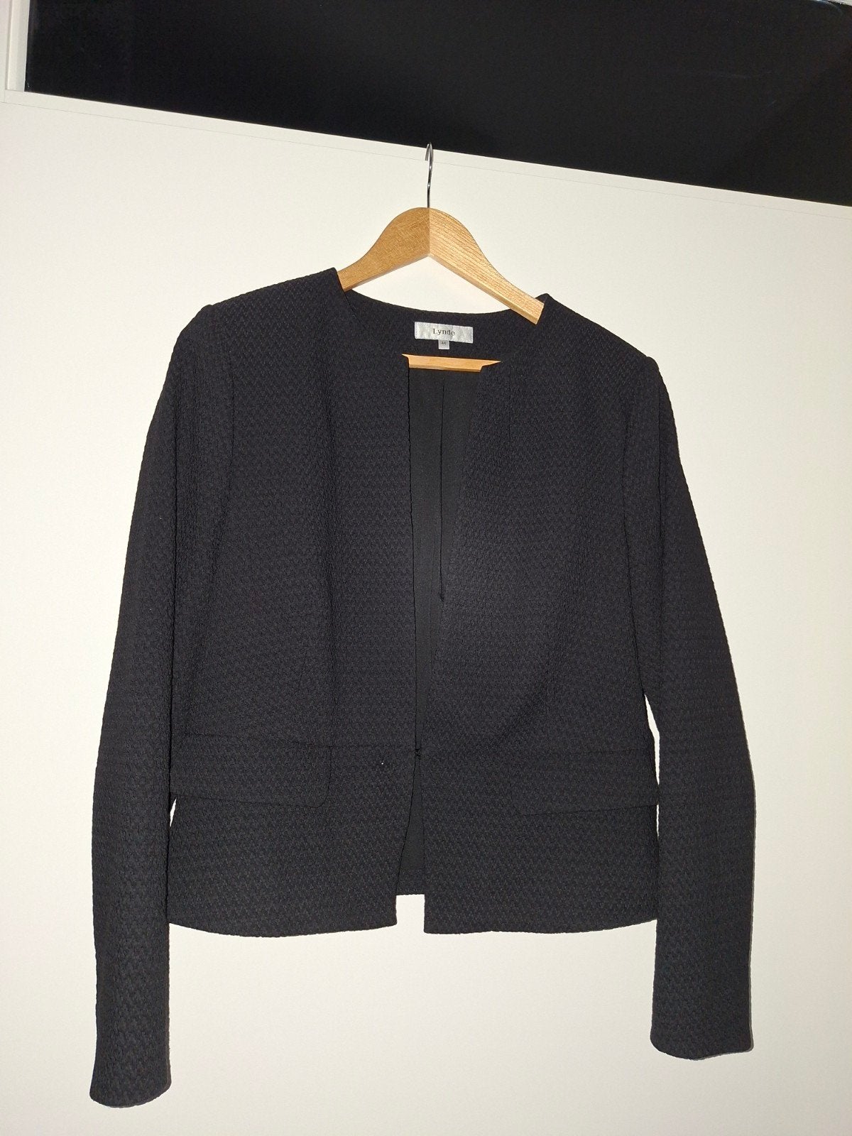 Zwart Lynde Jasje - Maat 44 (L), Kleding | Dames, Zwart, Maat 42/44 (L), Ophalen of Verzenden, Zo goed als nieuw