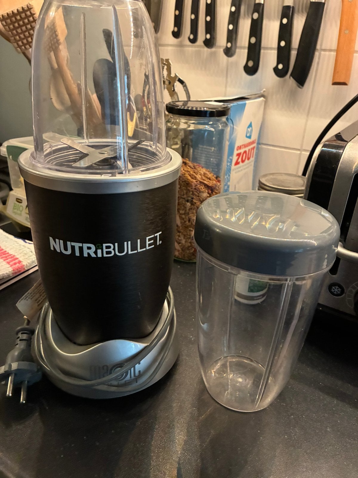 Nutri Bullet, 4 liter of meer, Ophalen of Verzenden, Zo goed als nieuw, 3 snelheden of meer