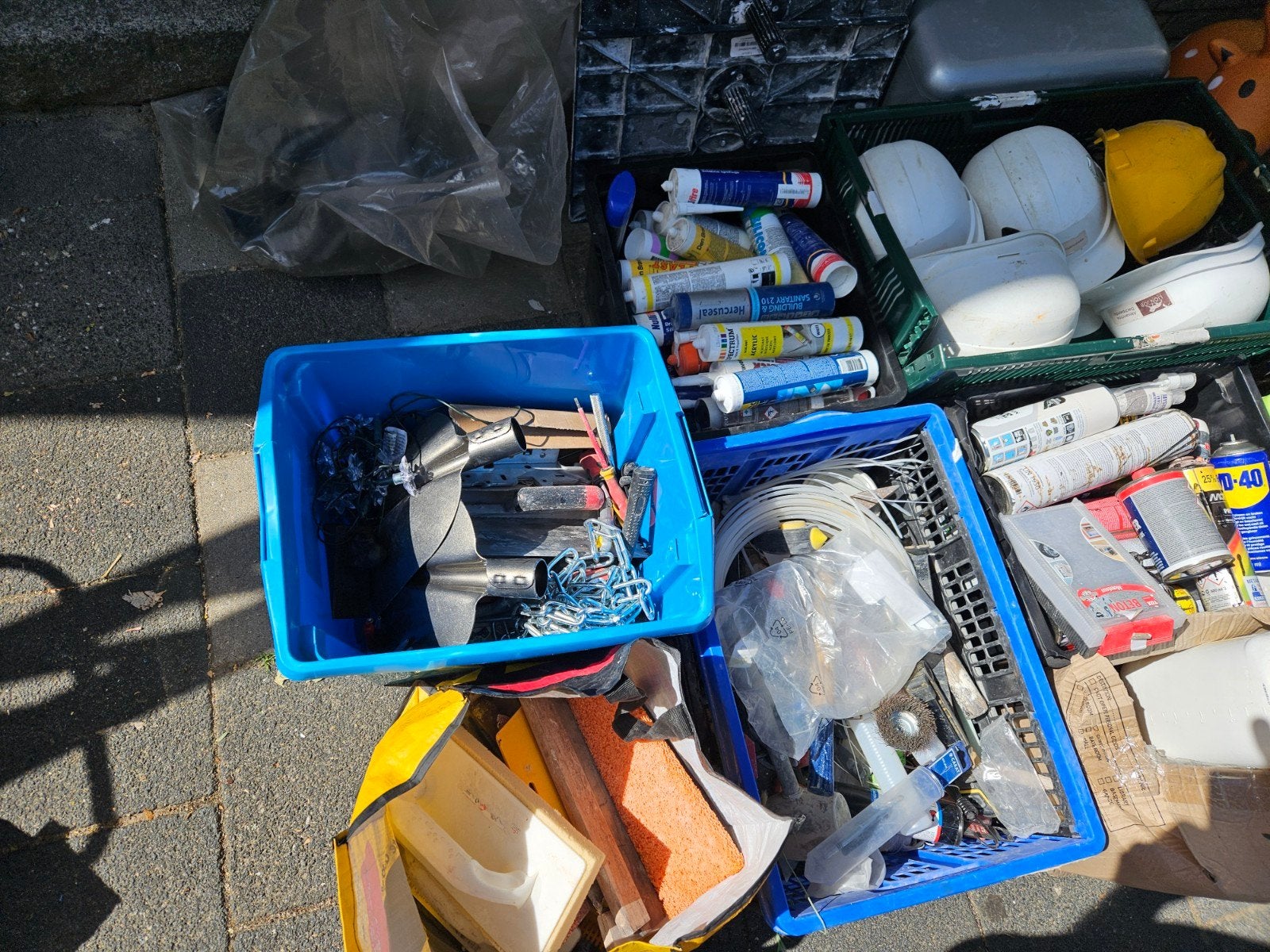 Diverse gereedschap en bouwmaterialen, Ophalen, Gebruikt, Hamer