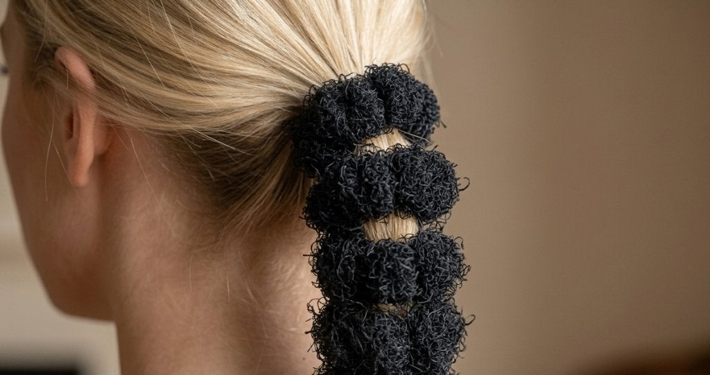 4 Nieuwe Zwarte Zenner Haarruffels/Scrunchies, Ophalen of Verzenden, Nieuw, Overige typen