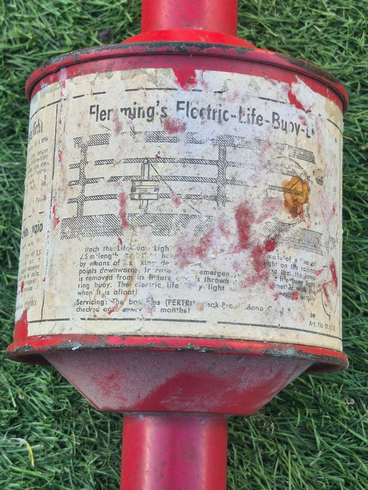 Vintage Flemming's Electric Life-Buoy-Light 1979, Watersport en Boten, Accessoires en Onderhoud, Ophalen of Verzenden, Gebruikt