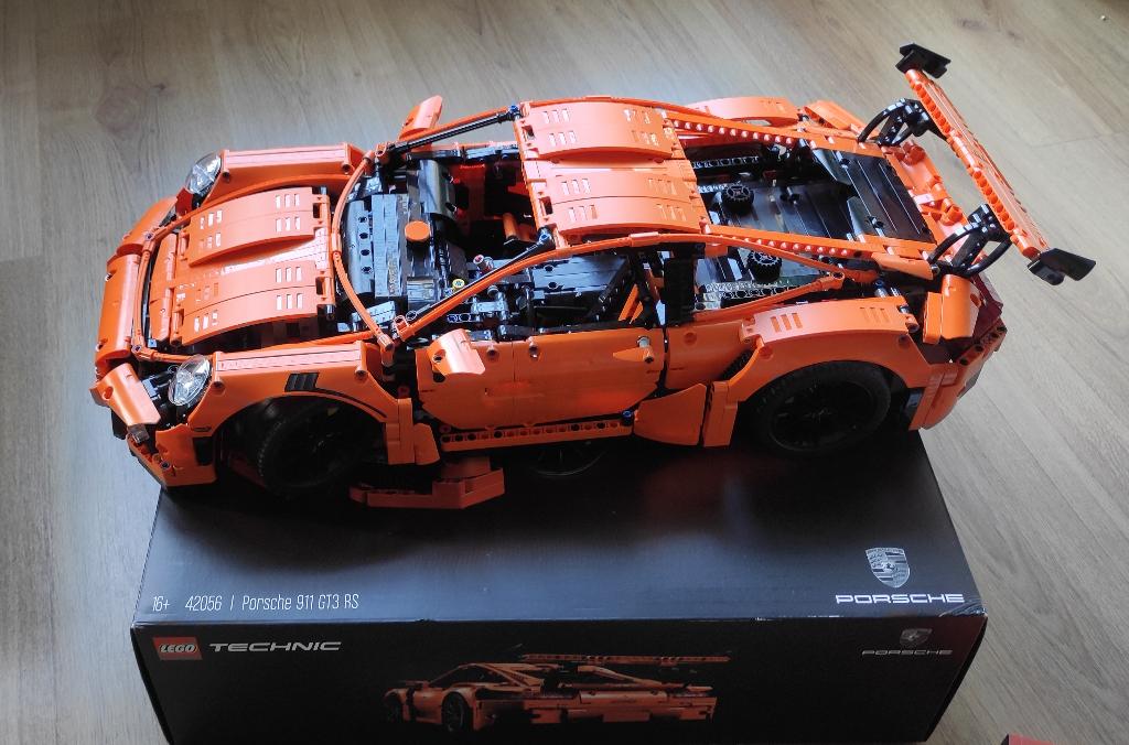 Lego 42056 - Porsche 911 GT3 RS, Ophalen, Zo goed als nieuw, Complete set, Lego