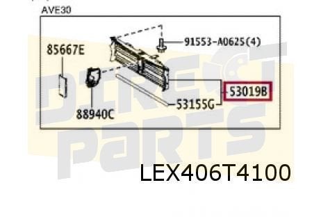 Lexus IS (7/13-) Actieve luchttoevoermodule (IS300h) (achter