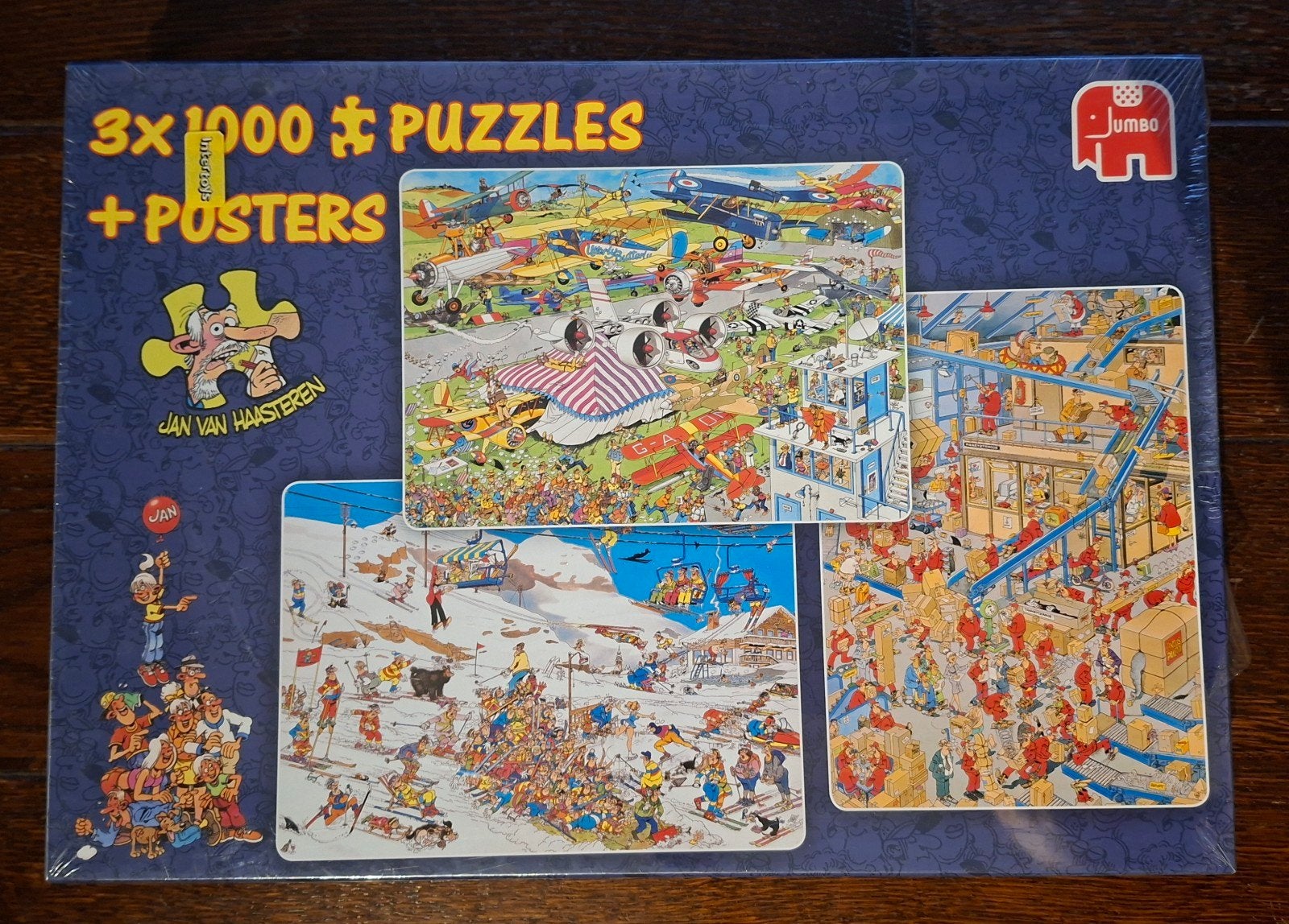 Jan van Haasteren 3x 1000 stukjes NIEUW, Hobby en Vrije tijd, Ophalen of Verzenden, Meer dan 1500 stukjes, Nieuw, Legpuzzel