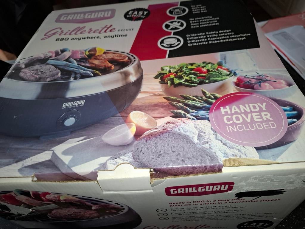 Grill Guru grillerette de luxe nieuw in doos ideaal op reis, Ophalen of Verzenden, Nieuw, GrillGuru, Met accessoires