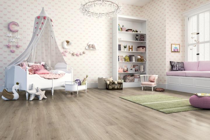 Trend Eiken Grijs D 3126 8mm 4X V Groef € 10,70, 75 m² of meer, Nieuw, Ophalen of Verzenden, Grijs