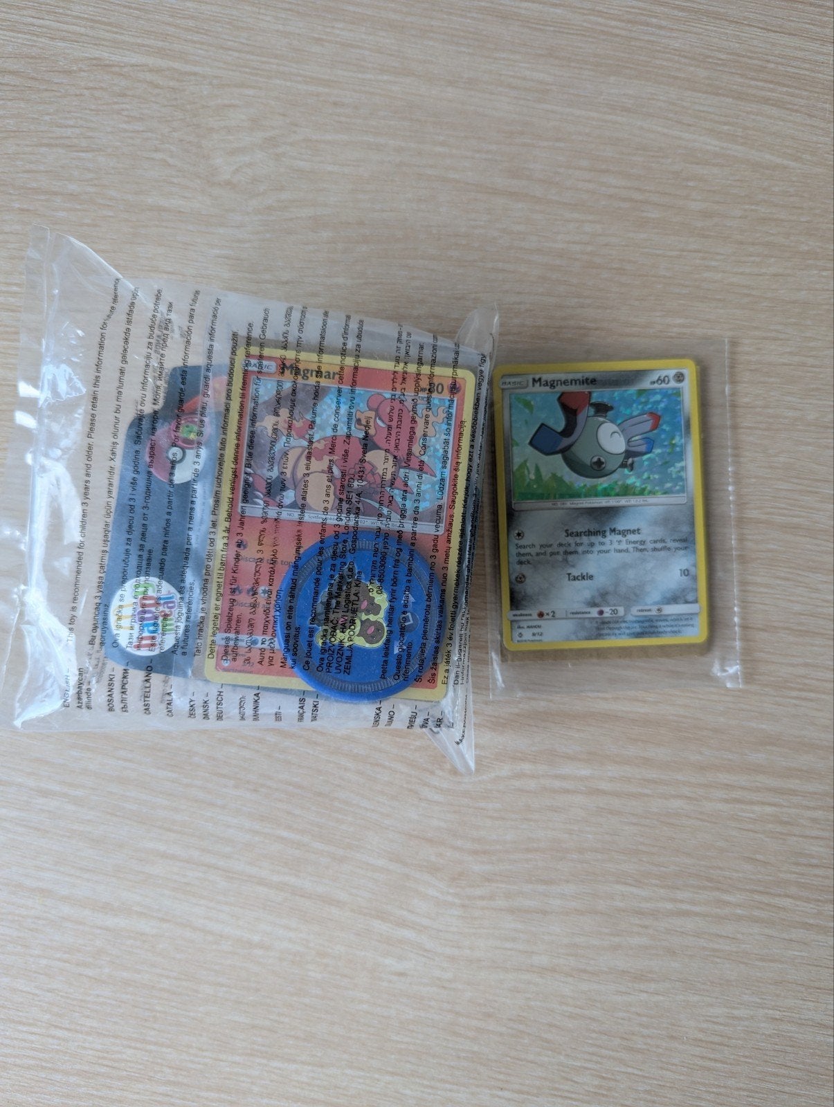 Pokémon Kaarten: Magmar en Magnemite met Happy Meal Speeltje, Ophalen of Verzenden, Nieuw, Meerdere kaarten