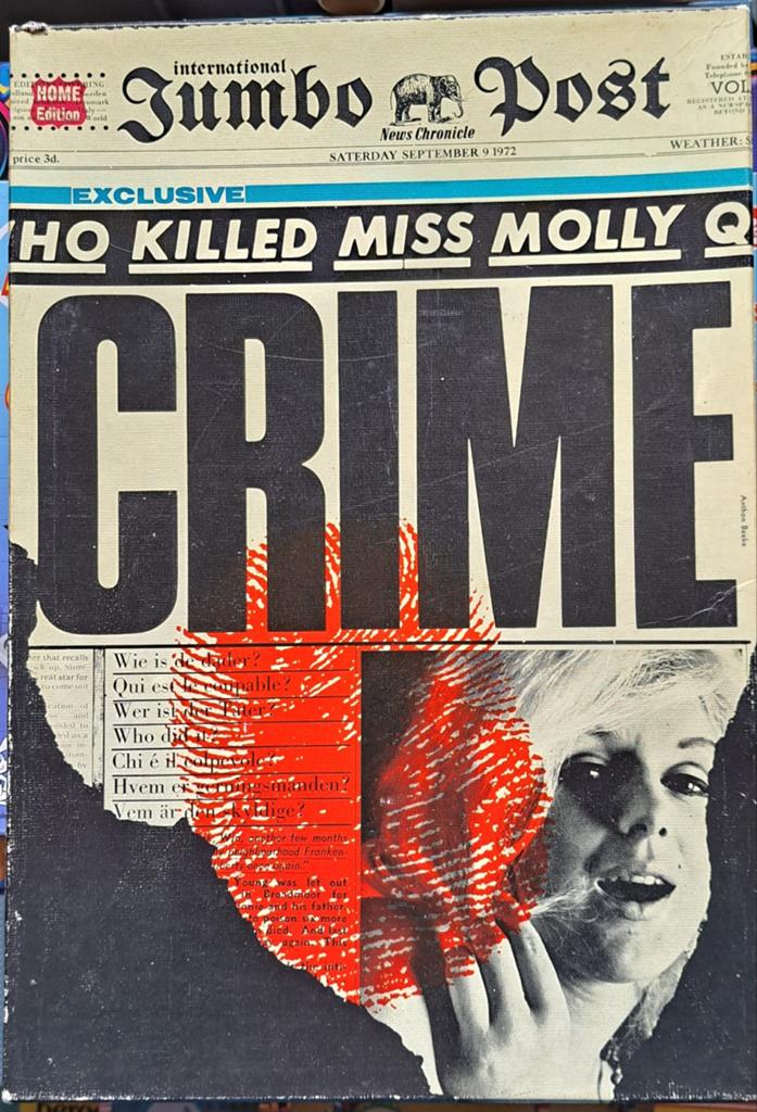 Jumbo Post Crime Bordspel - Wie vermoordde Miss Molly Q?, Vijf spelers of meer, Ophalen, Gebruikt, Jumbo