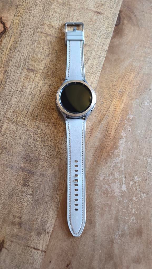 Samsung Galaxy Watch 4 classic 46mm, silver, Sieraden, Tassen en Uiterlijk, Smartwatches, Ophalen of Verzenden, Zilver, Android