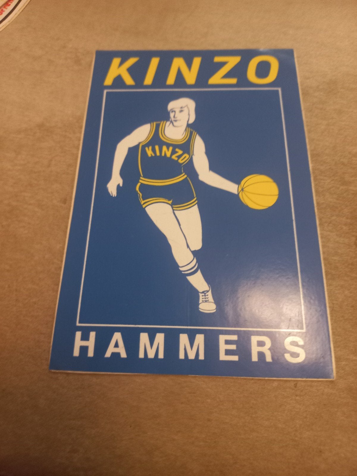 Vintage Kinzo Hammers Basketbal Poster/Plaatje, Ophalen of Verzenden