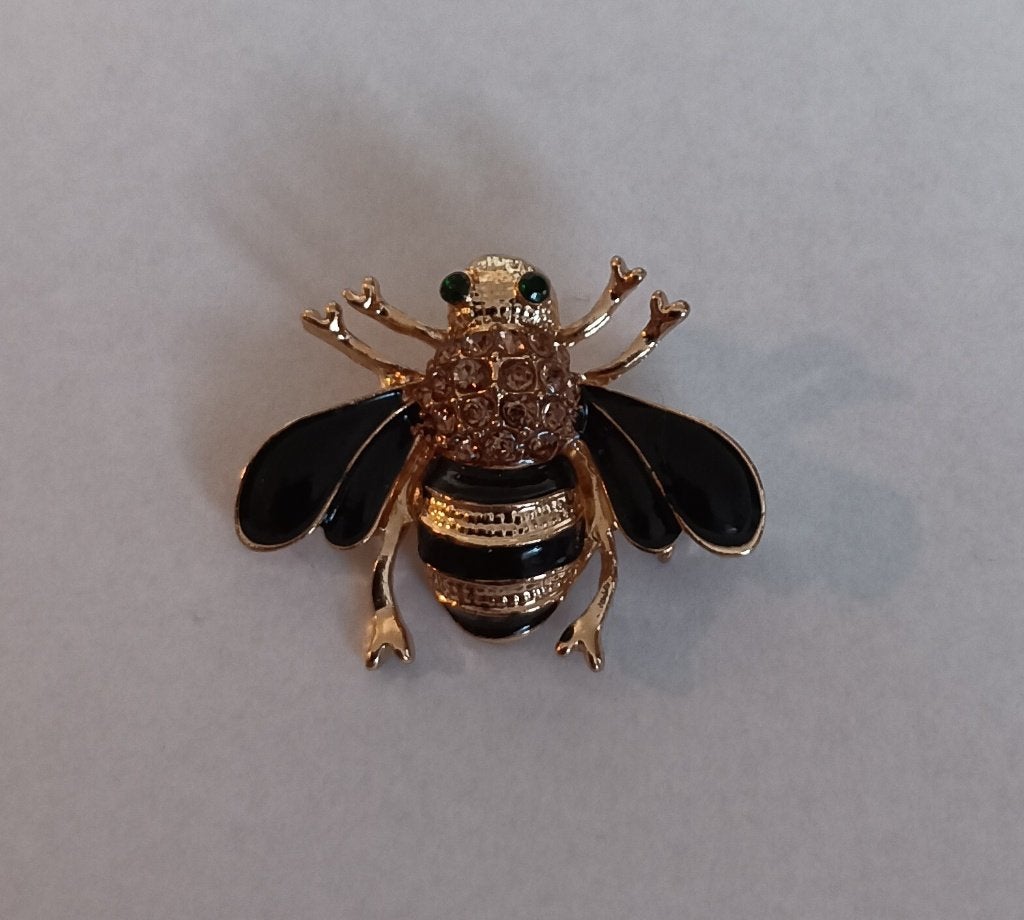 Bij broche, Overige materialen, Overige kleuren, Minder dan 4 cm, Nieuw