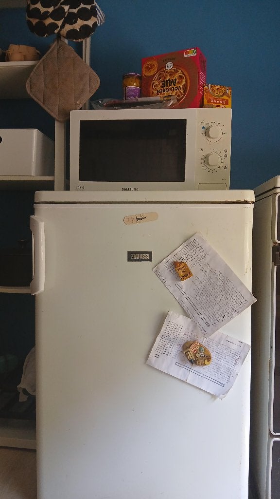 koelkast Zanussi, Ophalen, Gebruikt, 45 tot 60 cm, Met vriesvak