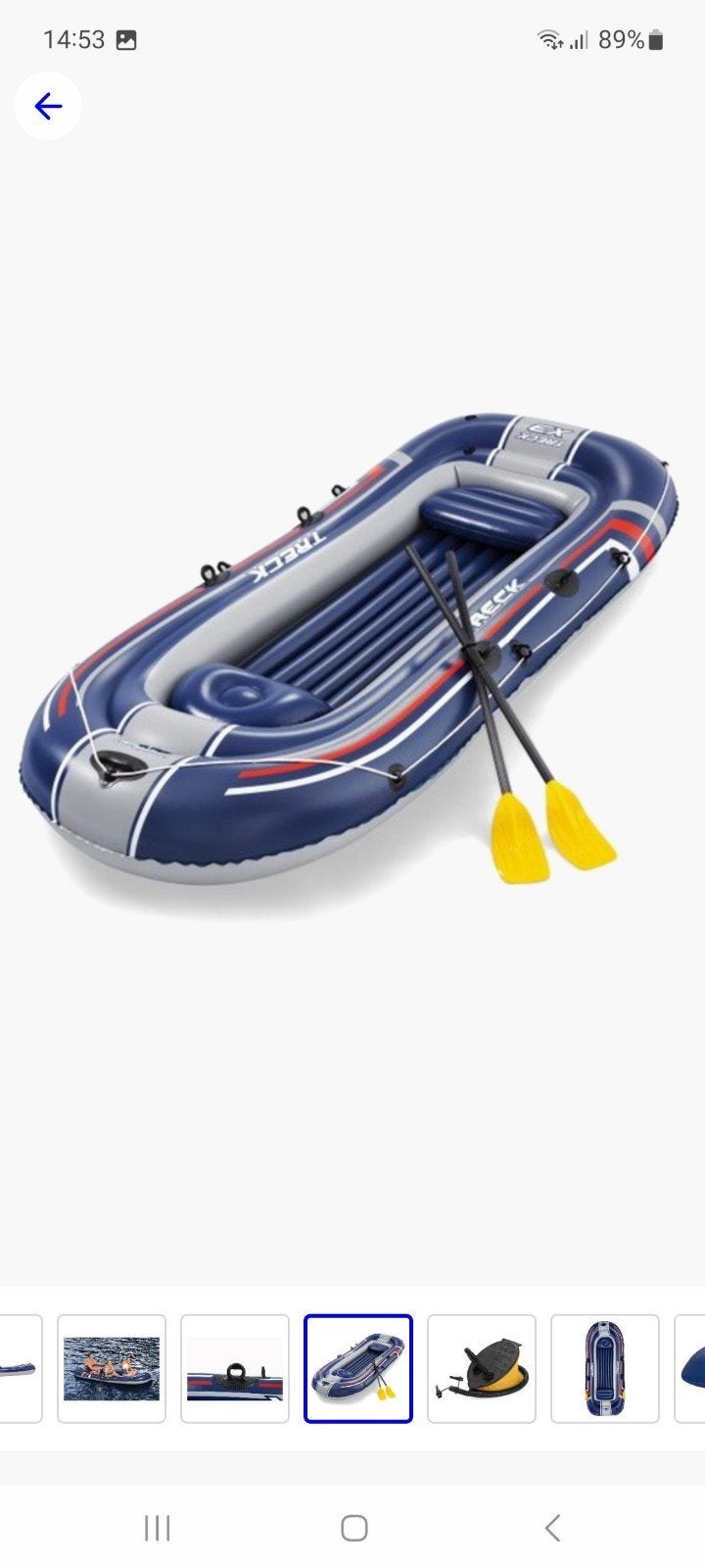 Hydro Force Treck X3 opblaasboot met pomp, zonder peddels., Ophalen, Zo goed als nieuw