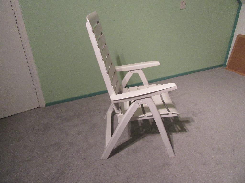 4 standen tuin fauteuil 4 stuks, Ophalen, Zo goed als nieuw, Kunststof, Inklapbaar