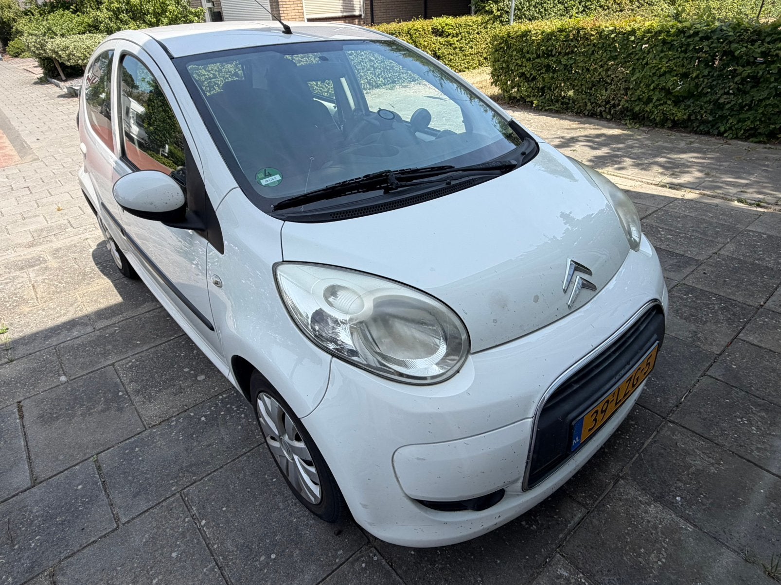 Citroën C1 1.0 5-DRS 2010 Wit airco, Ophalen of Verzenden