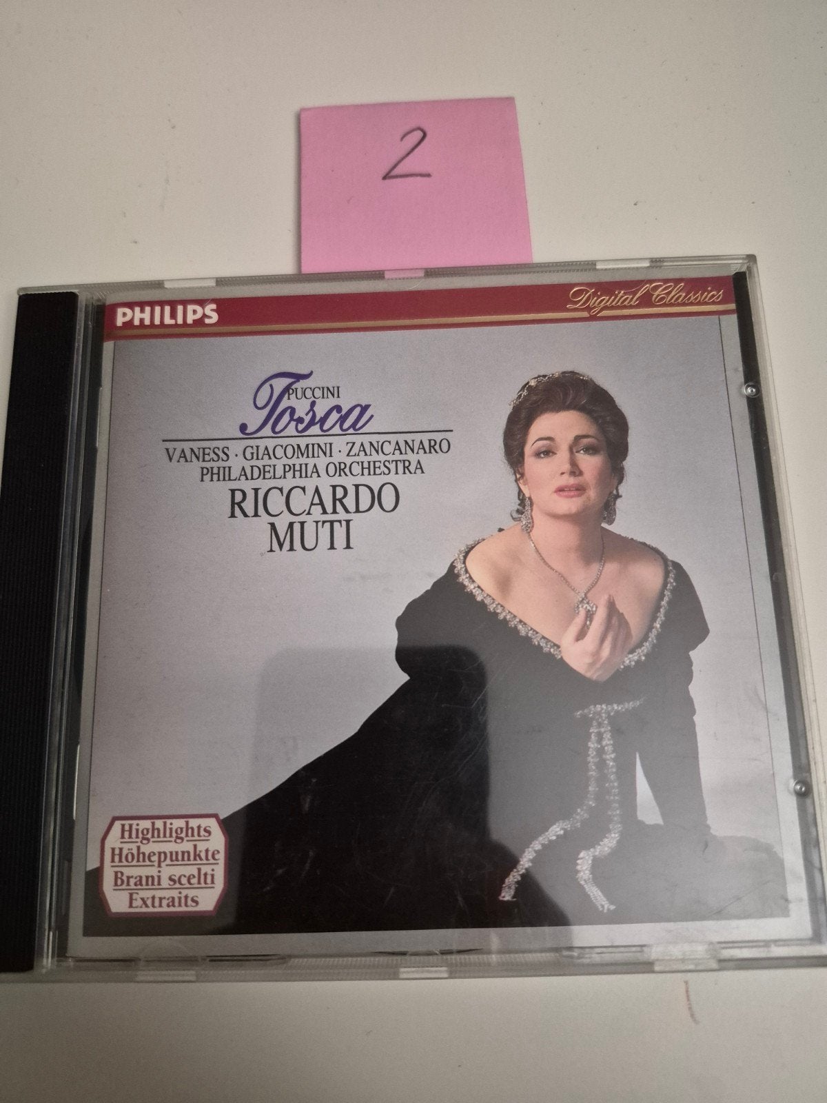 Puccini: Tosca - Riccardo Muti (Philips Digital Classics), Gebruikt, Overige componisten, Opera of Operette, Inclusief doosje