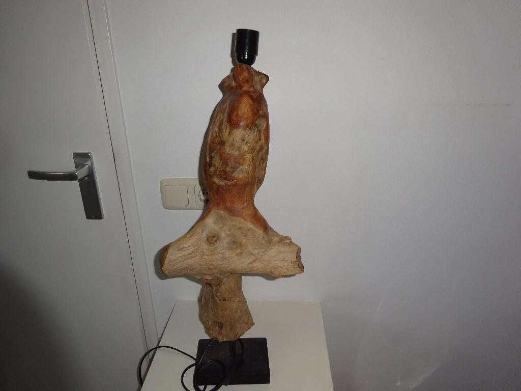 HOUTEN LAMPENVOET, Ophalen of Verzenden, Gebruikt, Minder dan 50 cm