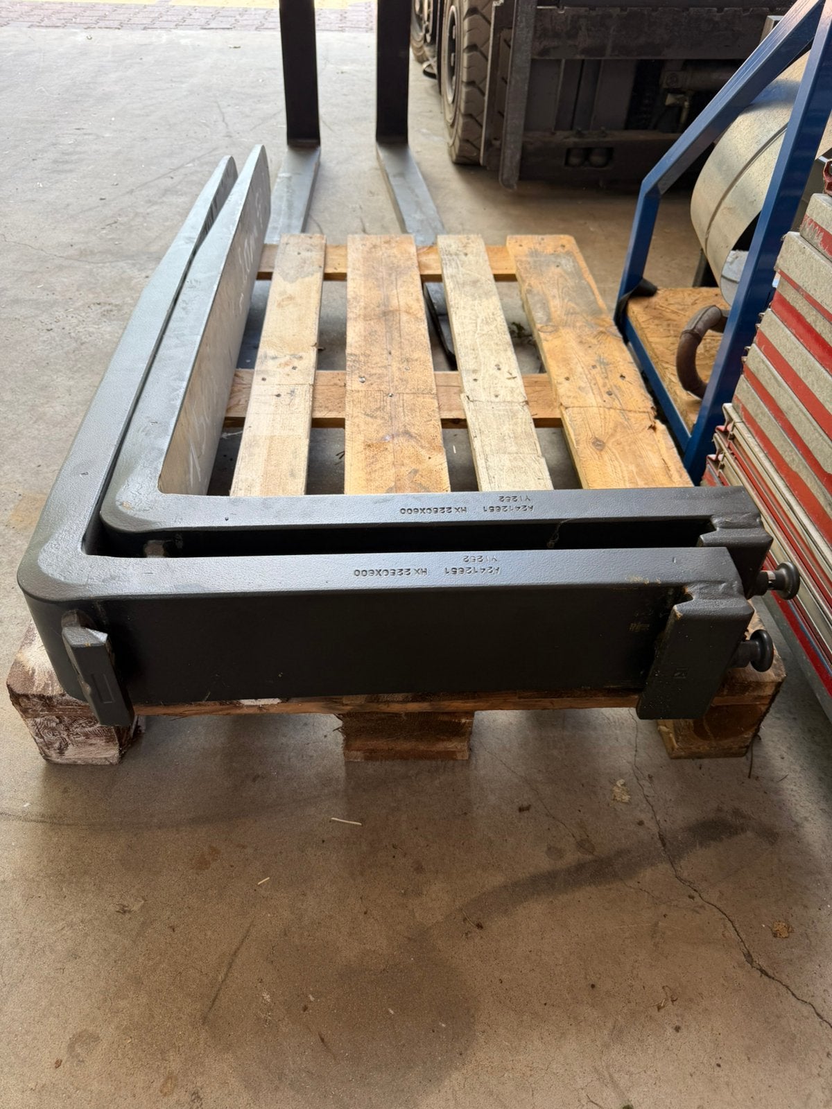 Fem 3 lepels vorken 120 cm—zgan en 1 set 150 cm gebruikt, Ophalen, Zo goed als nieuw, 50 mm of meer, Balk