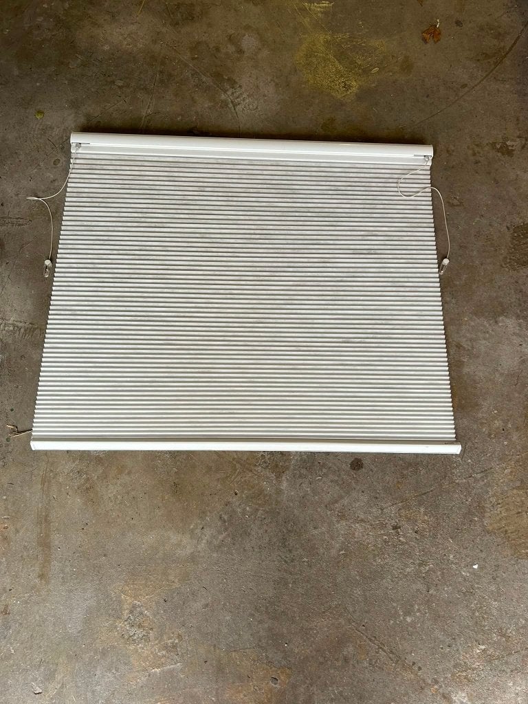 Sunway Duette Gordijn Wit - 97x92cm - 2 stuks, Ophalen of Verzenden, Gebruikt, Wit