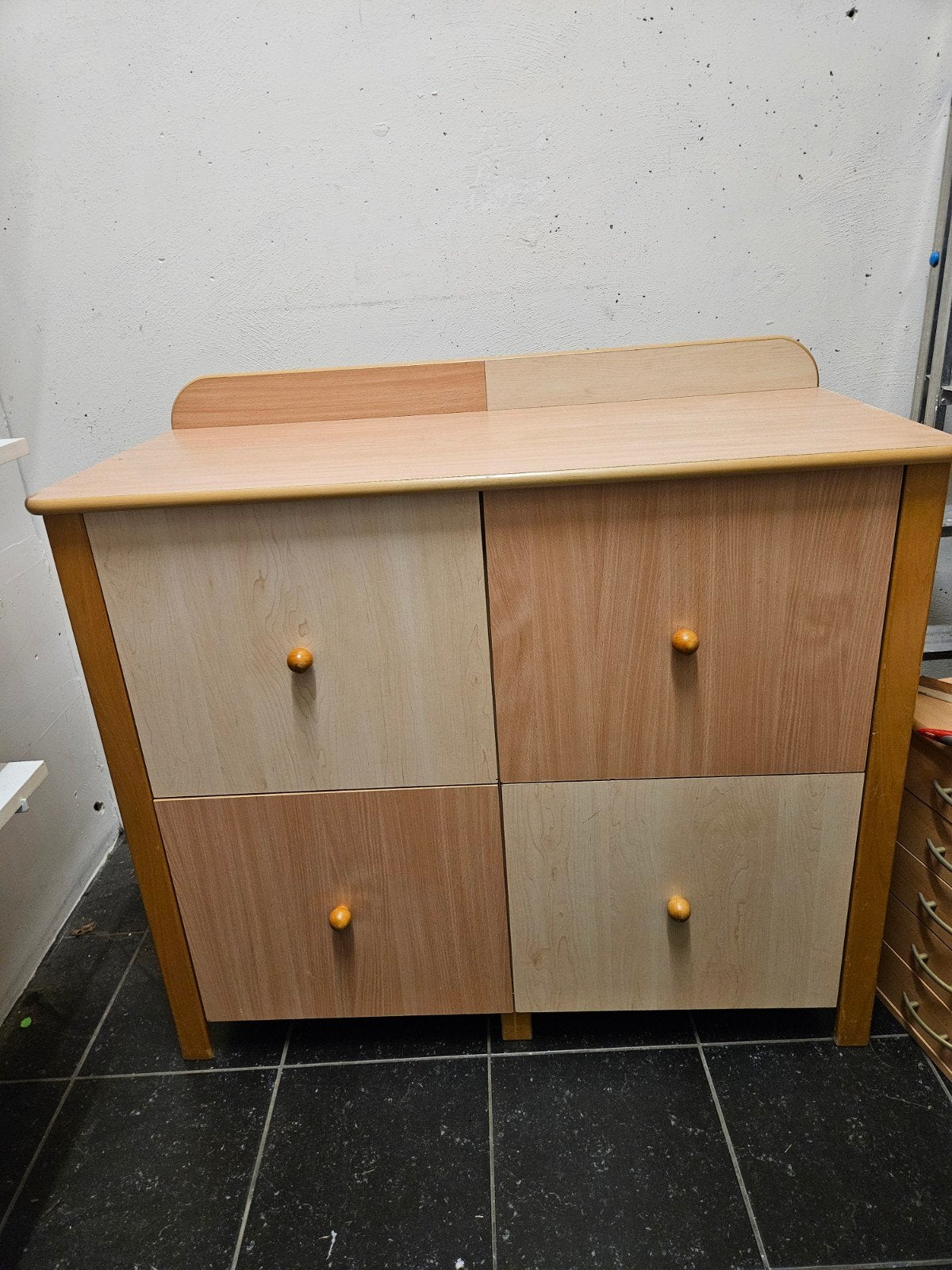 Commode / houten ladekast met 4 laden, Ophalen, Gebruikt, 50 tot 70 cm, 100 cm of meer