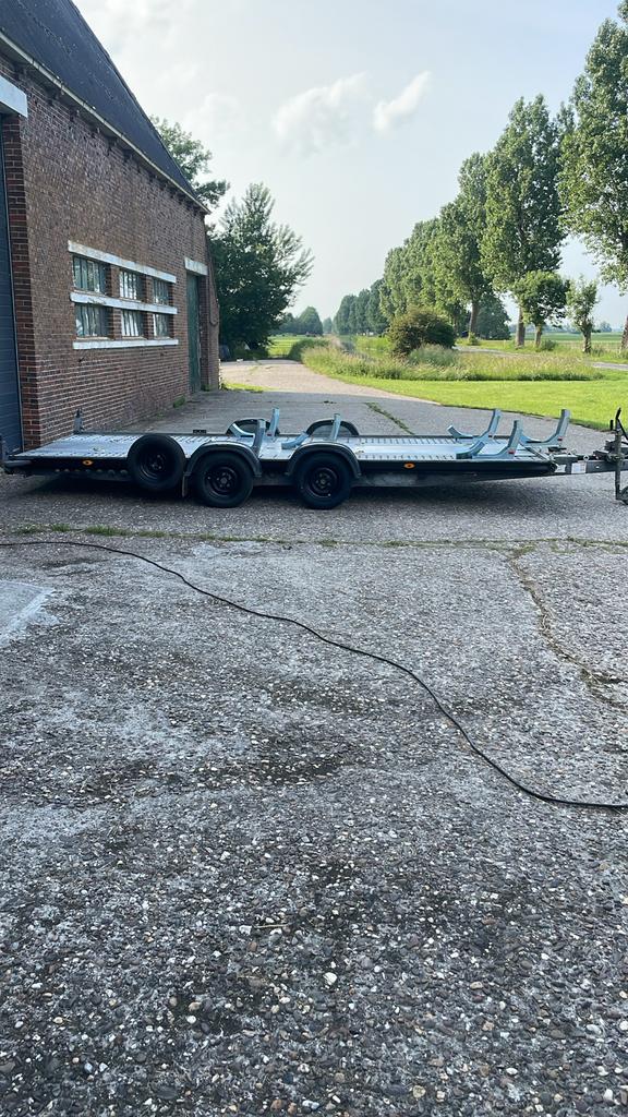 Motoraanhanger geschikt voor 6 motoren te huur, Auto diversen, Ophalen, Gebruikt