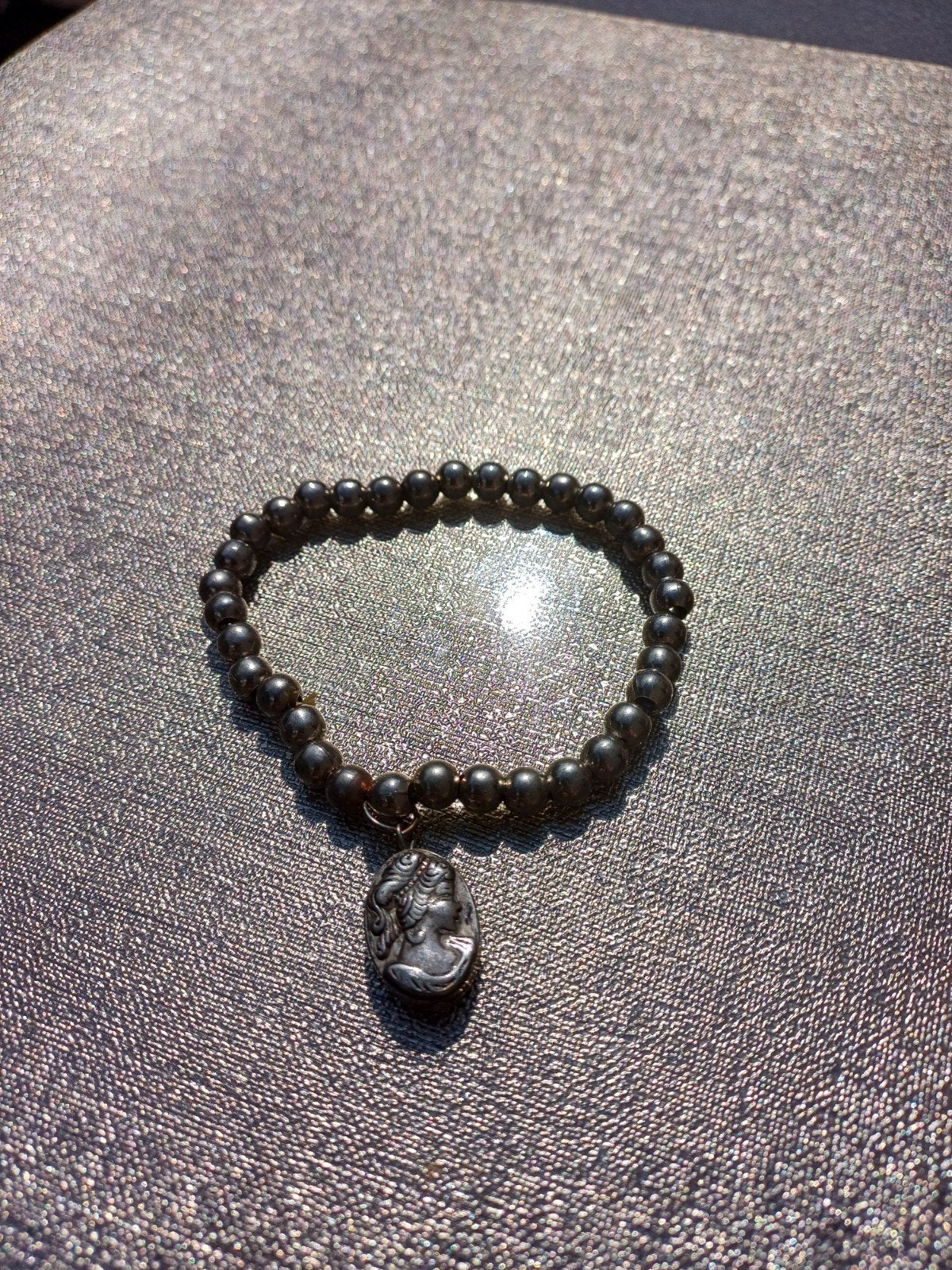Zilverkleurige Armband met Camee Hanger, Ophalen of Verzenden