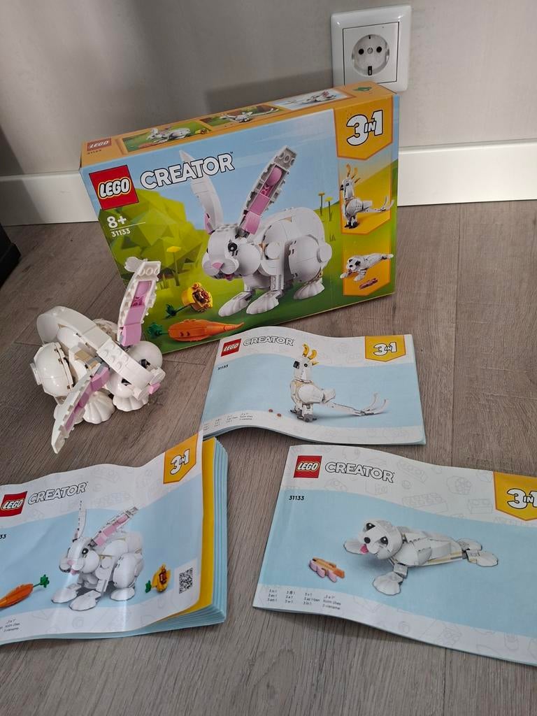 LEGO Creator 31133 Wit Konijn 3-in-1 set, Ophalen of Verzenden