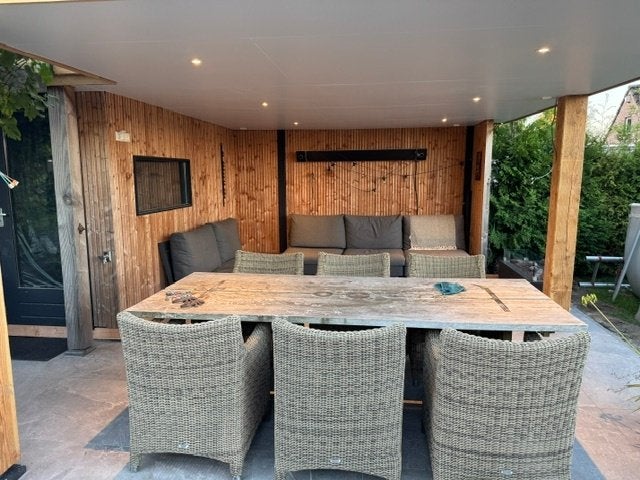Applebee tafel met 6 stoelen (Domus), Ophalen, Gebruikt, Eettafel, 6 zitplaatsen
