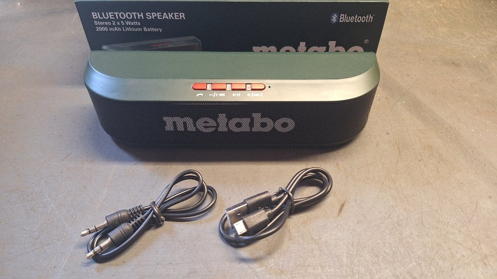 Metabo Bluetooth speaker Box Muziekbox BT NIEUW!!!, Audio, Tv en Foto, Radio's, ., Nieuw, Ophalen of Verzenden, Bouwradio