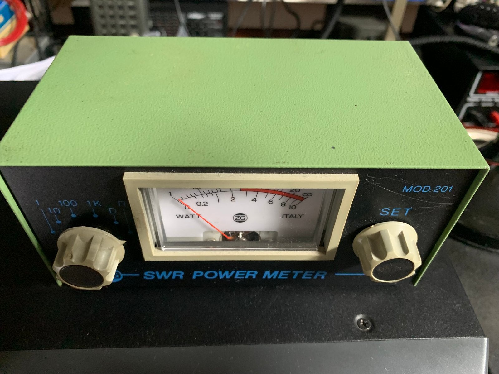 Zetagi model 201 staande golf power meter, Ophalen of Verzenden, Gebruikt