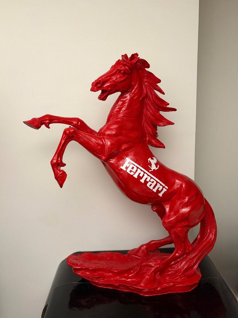 XL 86cm Ferrari Paard Sculptuur Nieuw, Ophalen
