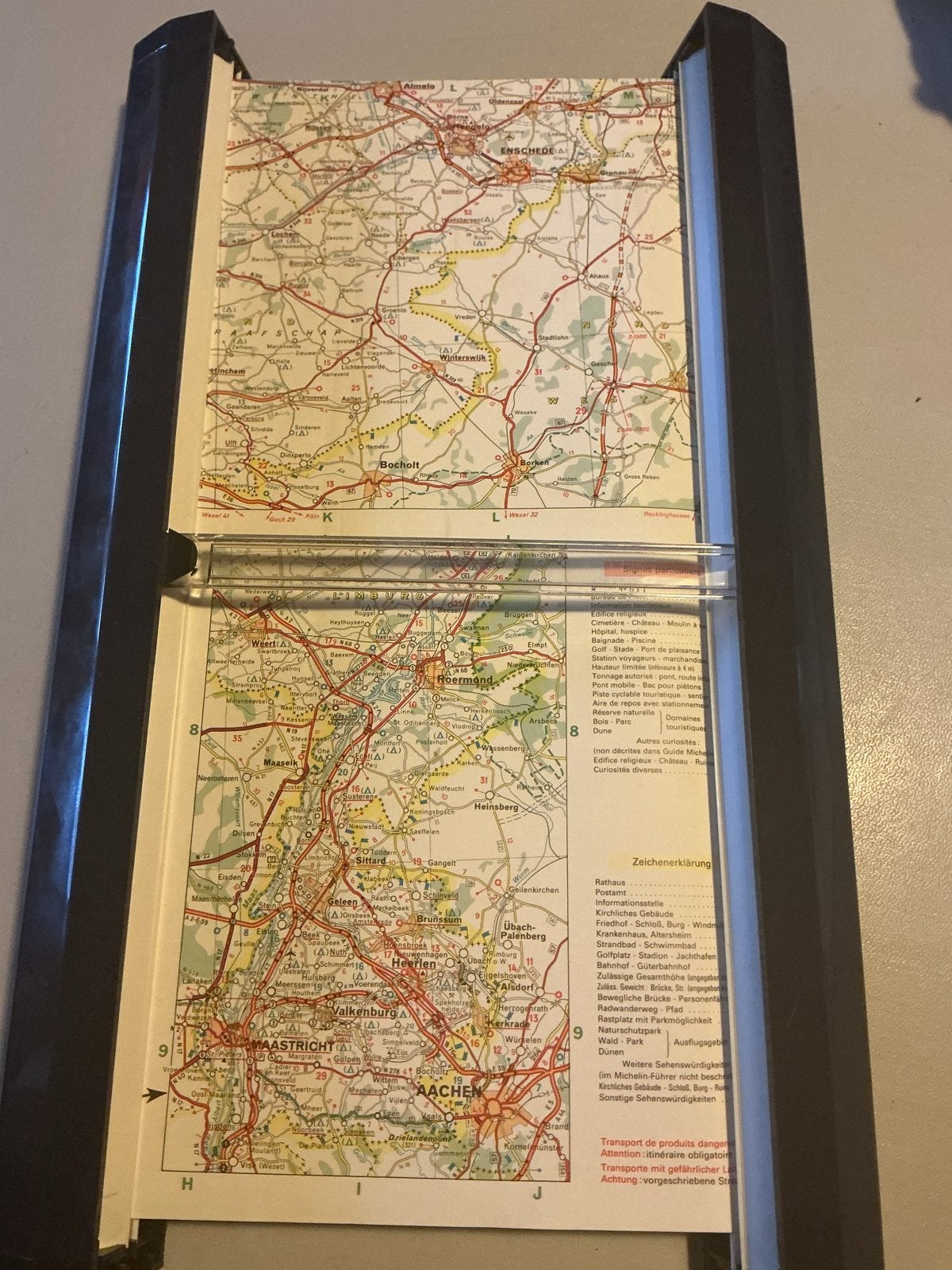 Opel Route Runner Landkaart - Duitsland en Nederland, Boeken, Atlassen en Landkaarten, Ophalen of Verzenden, Duitsland, 1800 tot 2000