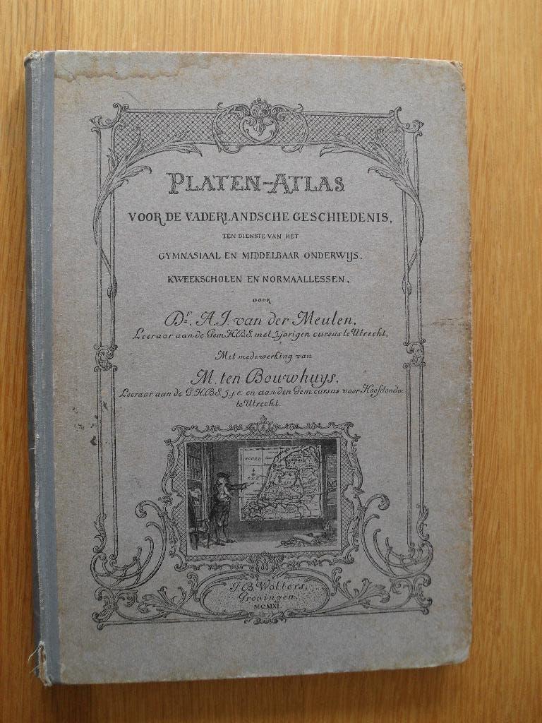Platen-Atlas voor de Vaderlandsche geschiedenis, Ophalen of Verzenden, Gelezen, Overige gebieden