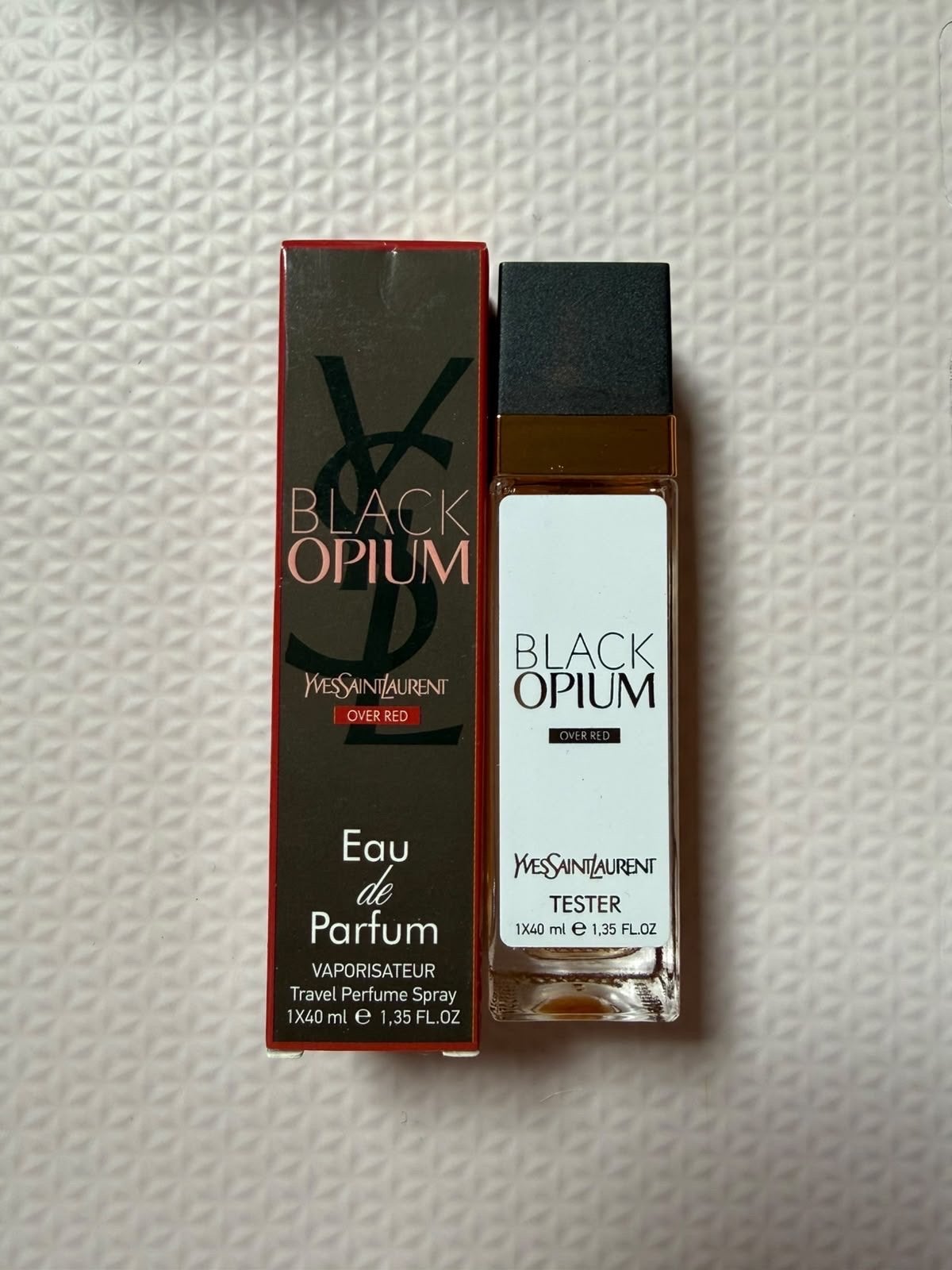 YSL Black Opium Over Red Eau de Parfum Travel Spray 40ml, Ophalen of Verzenden, Nieuw