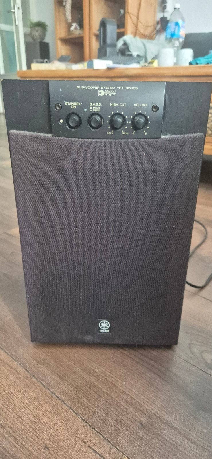 Yamaha YST-SW105 Subwoofer - Krachtige Bass, Gebruikt, Subwoofer, 60 tot 120 watt, Ophalen