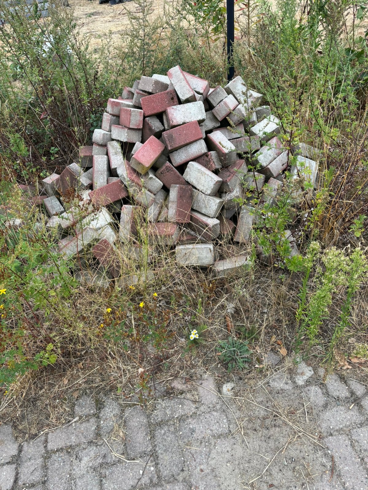 Rode betonklinkers te koop, Ophalen, Klinkers, Zo goed als nieuw, Minder dan 5 m²