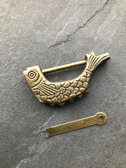 Chinees slot voor chinese kastje of bruidskistje koi vis, Verburgt Vintage, Nieuw, Ophalen of Verzenden, https://verburgtvintage.nl/#contact