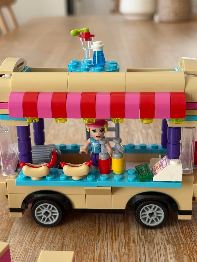Lego Friends Hotdogkraam 41129 - Zo goed als nieuw, compleet, Lego, Friends, Ophalen of Verzenden, Zo goed als nieuw