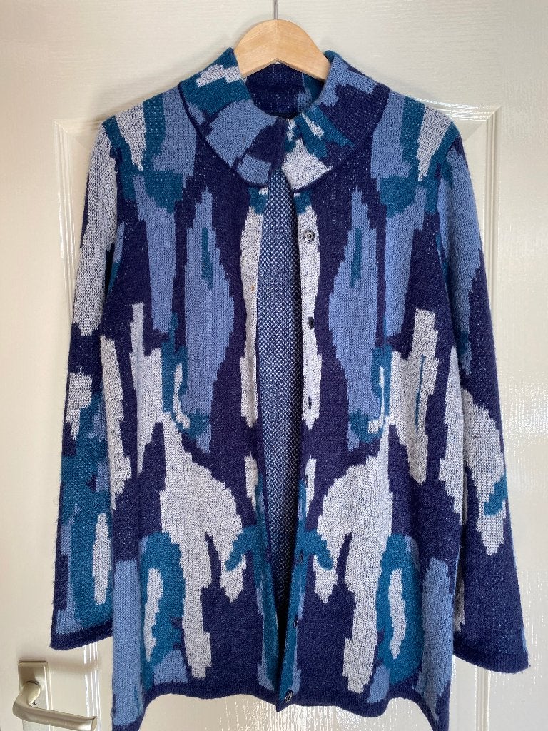 Vest, blauw gemêleerd, Kleding | Dames, Blauw, Maat 42/44 (L), Ophalen of Verzenden, Witteveen