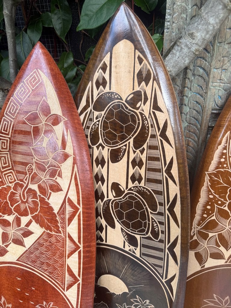 Foto 6 van Surfplank handwerk wanddecoratie Bali Boho mancave Indonesie