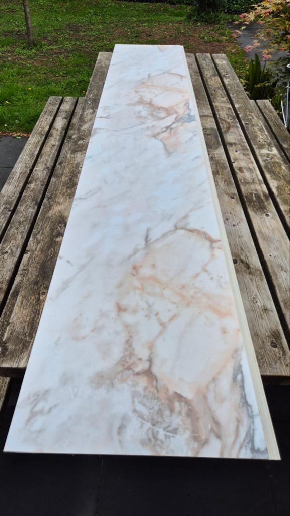 Marmer look wandpanelen 2605x482x4,5mm, Ophalen