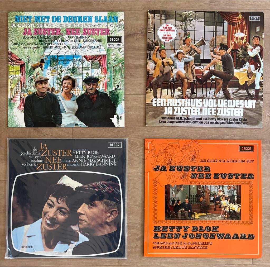 Ja Zuster, Nee Zuster LP's - 4 stuks, Ophalen of Verzenden, Gebruikt, 12 inch